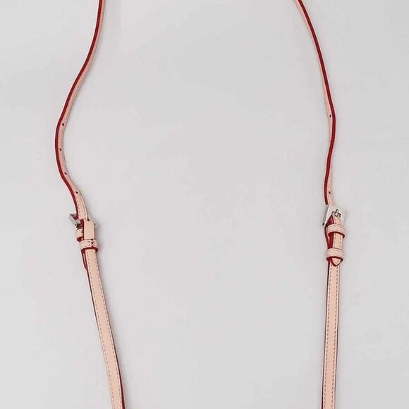 Fendi Light Pink/Brown Pebbled Leather Peekaboo Pochette Crossbody Bag - Picture 8 of 12